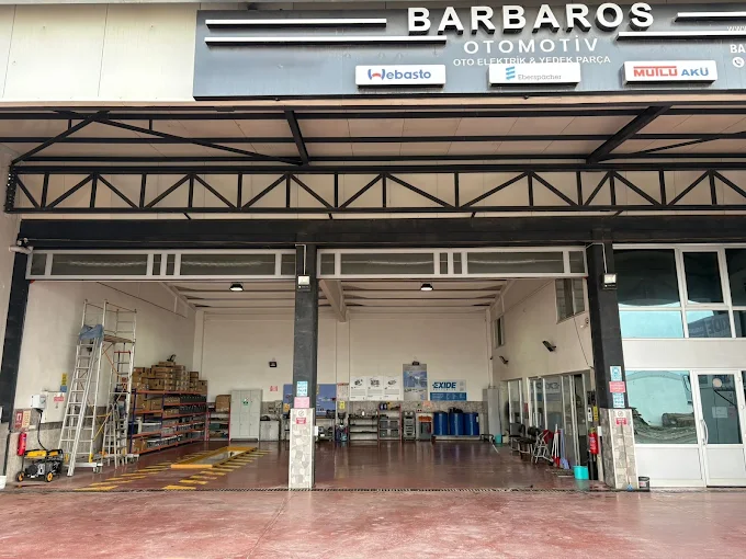 Barbaros Otomotiv atölye dış cephe ve tabela